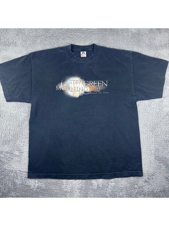 Alstyle Apparel & Activewear Other - Alstyle Steve Green Morning Light T-Shirt Mens XXL Black Graphic Vintage 2000s